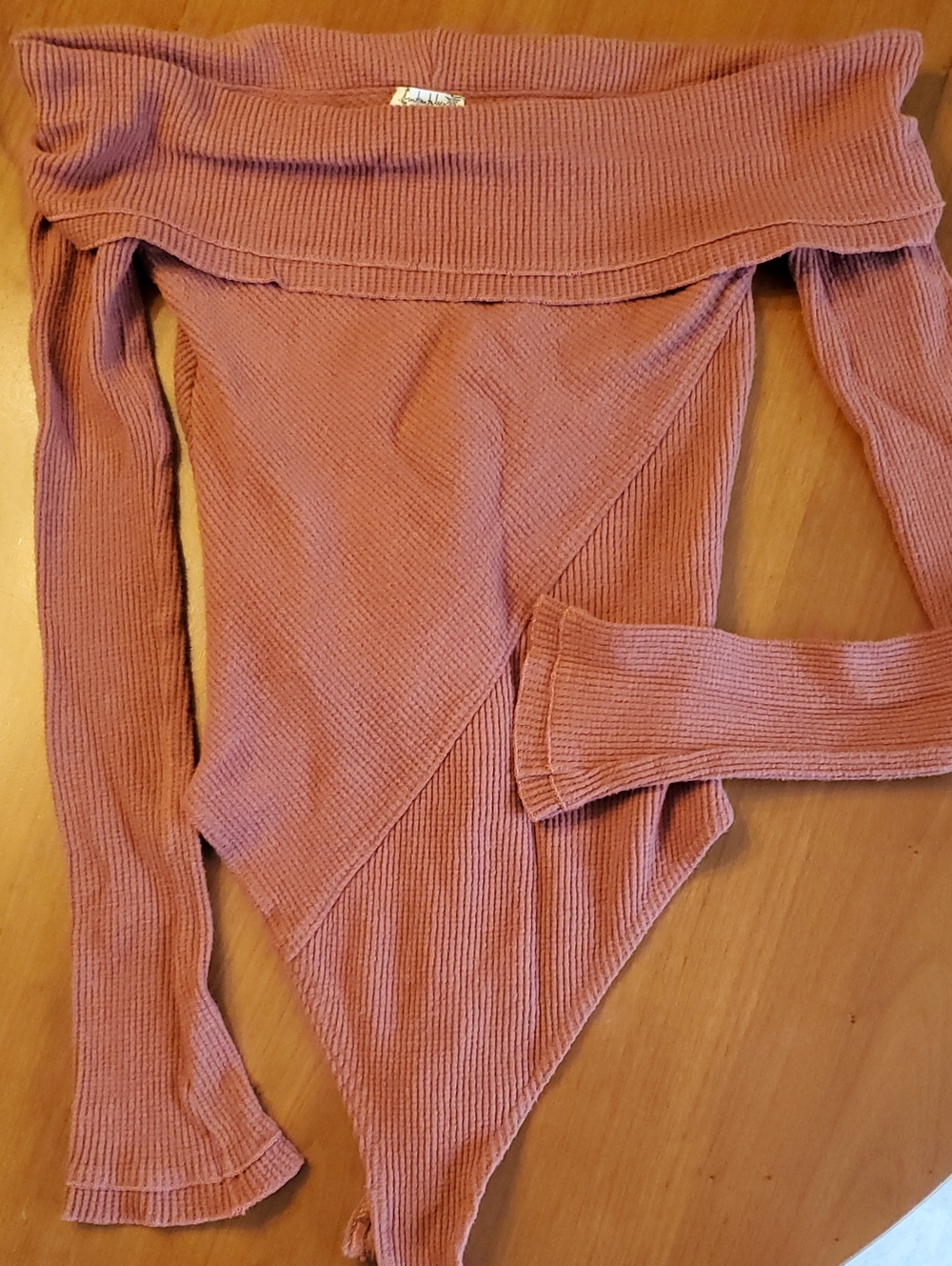 Free People Intimately Autumn Cozy Off Shoulder Bodysuit